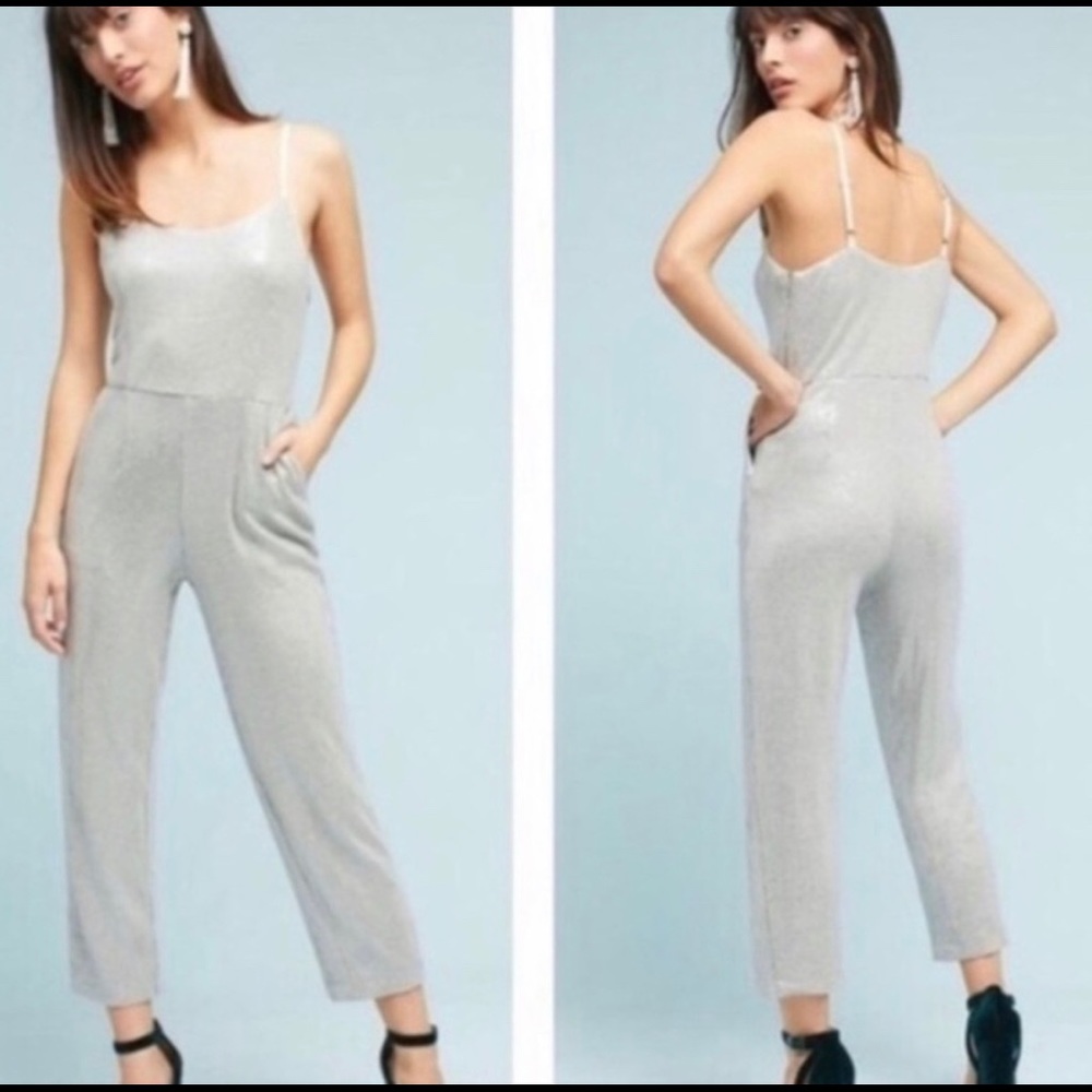 Anthropologie Sequin Jumpsuit
